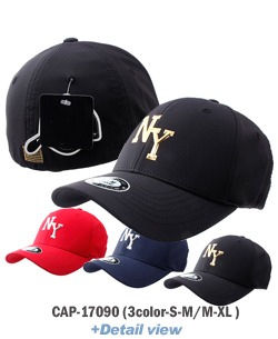CAP-17090 아크릴 NY 스판캡 모자 볼캡 야구모자 S-M/M-XL