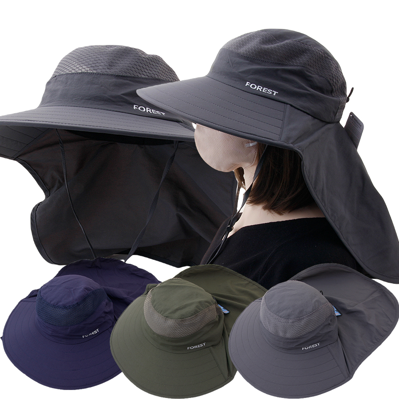 CAP-24015_기능성 썬캡 햇빛차단 벙거지 모자 여행 등산 낚시 일모 농모 작업모