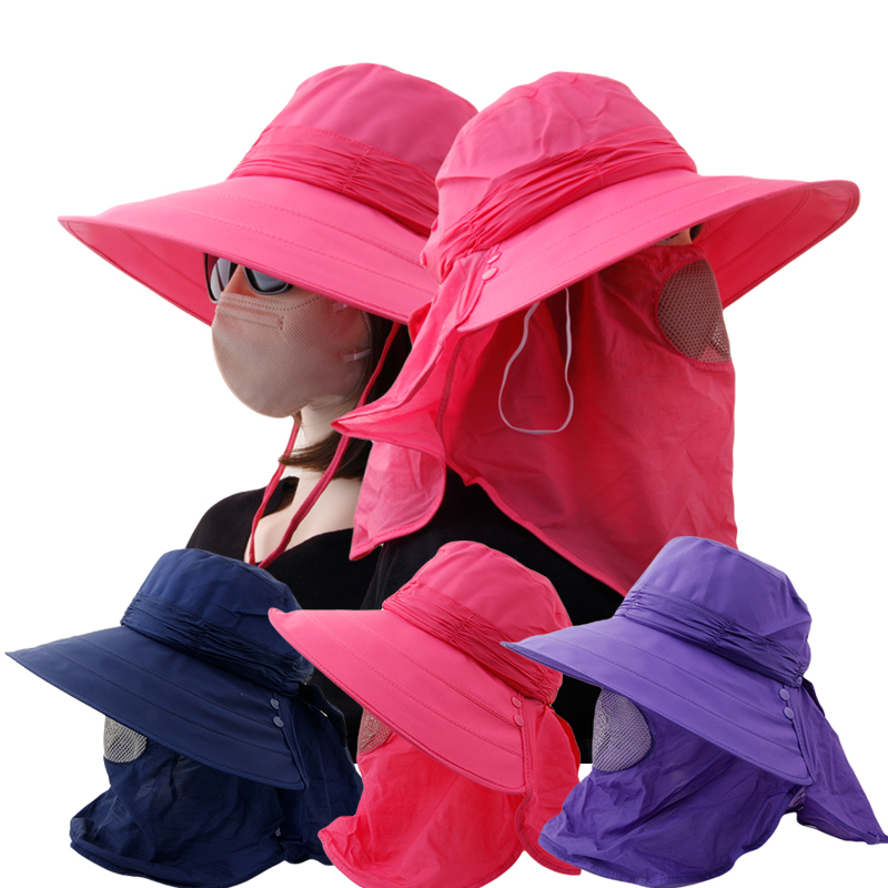 CAP-24014_기능성 썬캡 햇빛차단 벙거지 모자 얼굴 풀커버 여행 등산 낚시 일모 농모 작업모