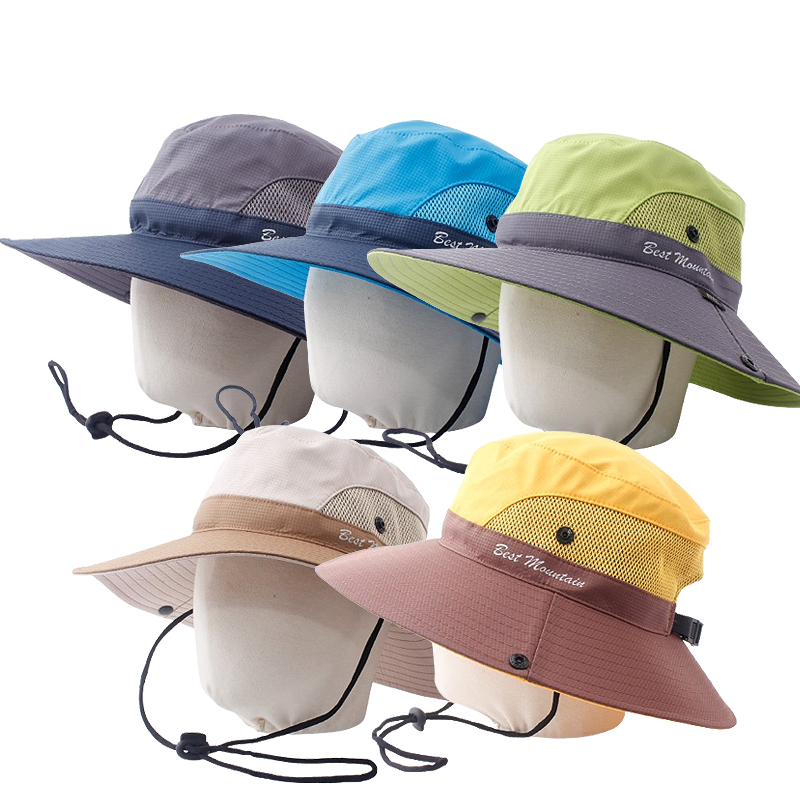 CAP-16875_아웃도어 기능성 등산 벙거지 모자 여름 사파리 챙모자