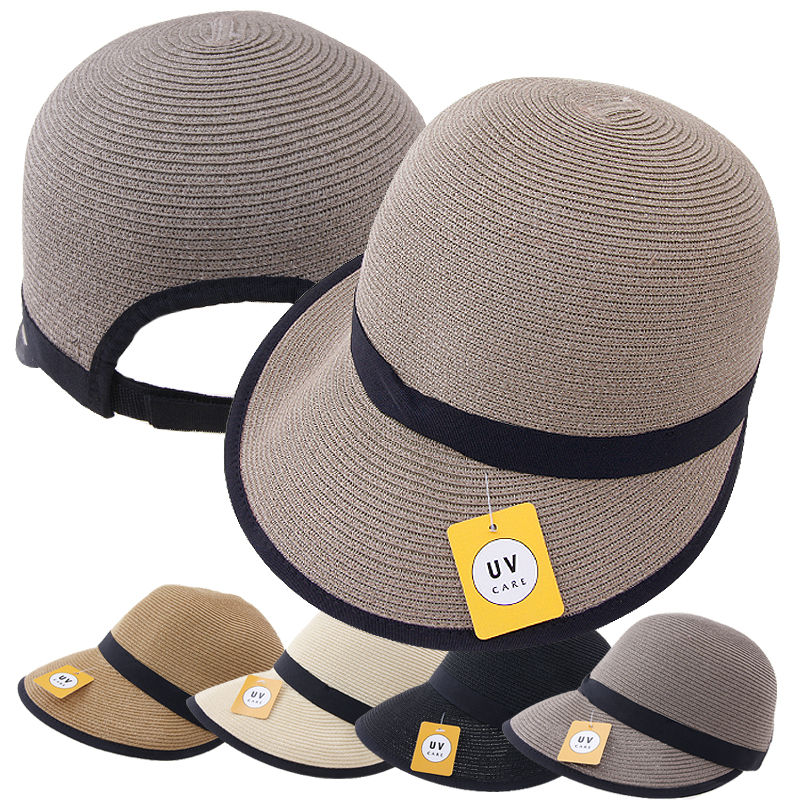 CAP-21825_여름 벙거지 모자 여행 산책 천연소재 밀짚 여성 썬캡