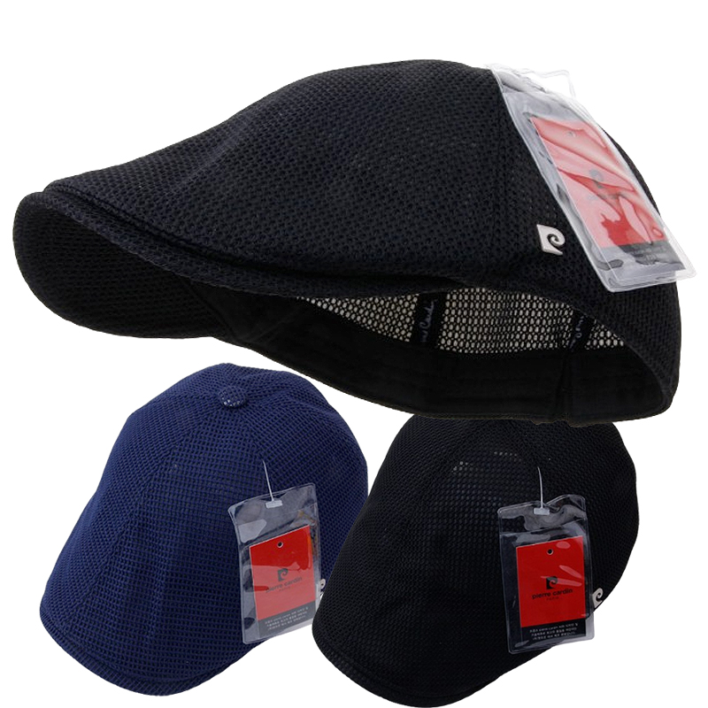 CAP-24169_피에르가르뎅 여름 시원한 소재 매쉬 망사 헌팅캡 모자 허영만 플랫캡