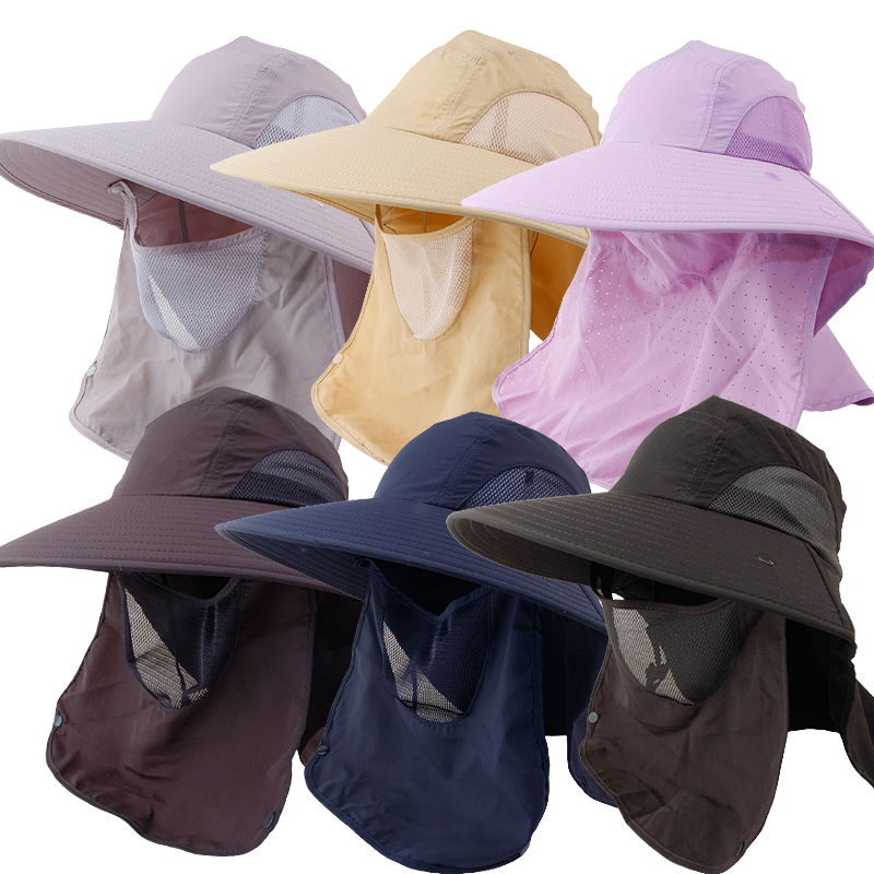 CAP-22194_여름 썬캡형 햇빛차단 벙거지 얼굴 풀커버 모자 작업 일모 농모