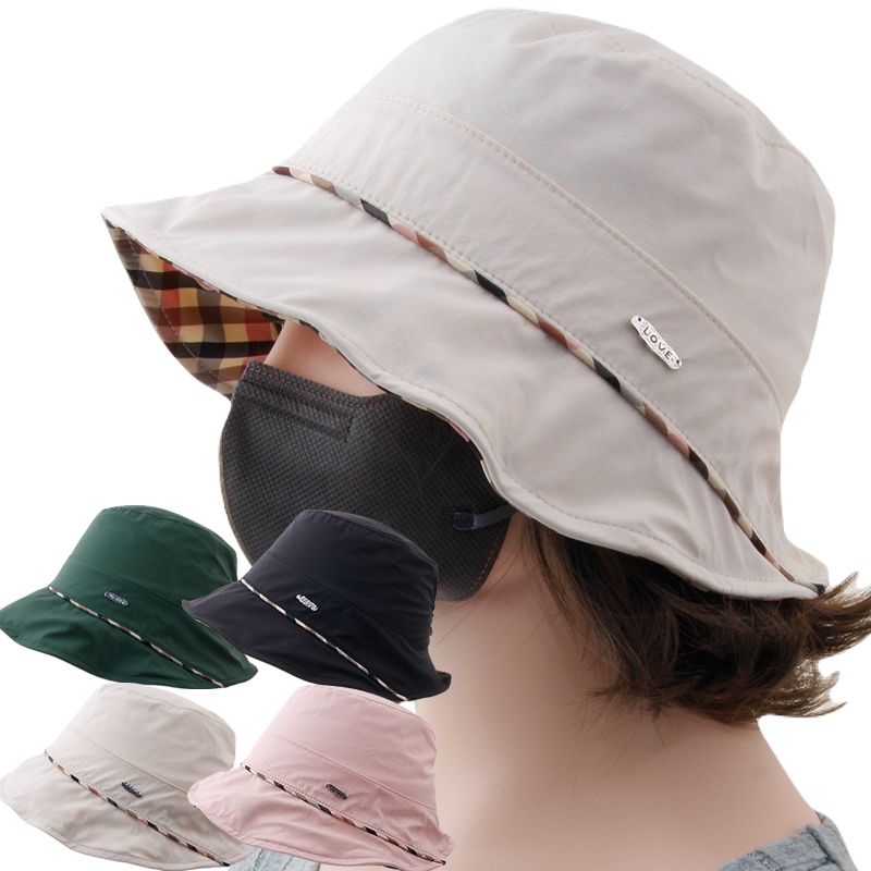 CAP-24196_여름 벙거지 모자 여자 여성 버킷햇 산책 여행 데일리 챙모자