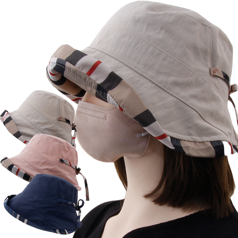 CAP-24193_여름 벙거지 모자 중년여성 엄마 버킷햇 햇빛차단 산책 여행 챙모자