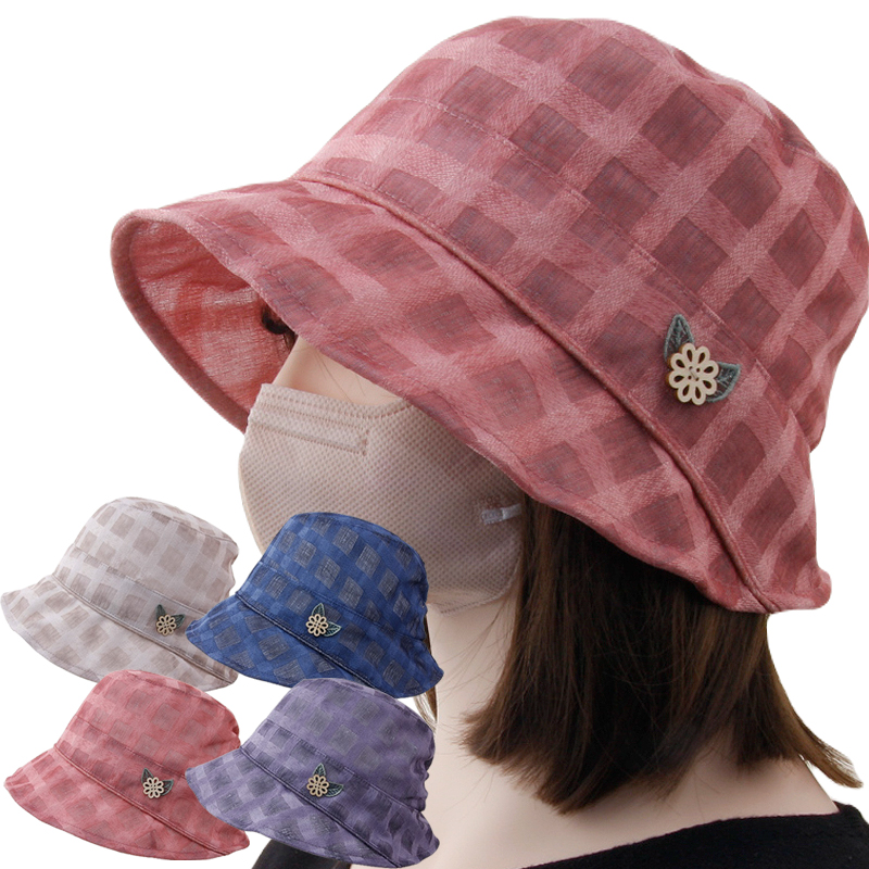 CAP-24194_여름 벙거지 모자 중년여성 엄마 시원한 소재 버킷햇 산책 여행 챙모자