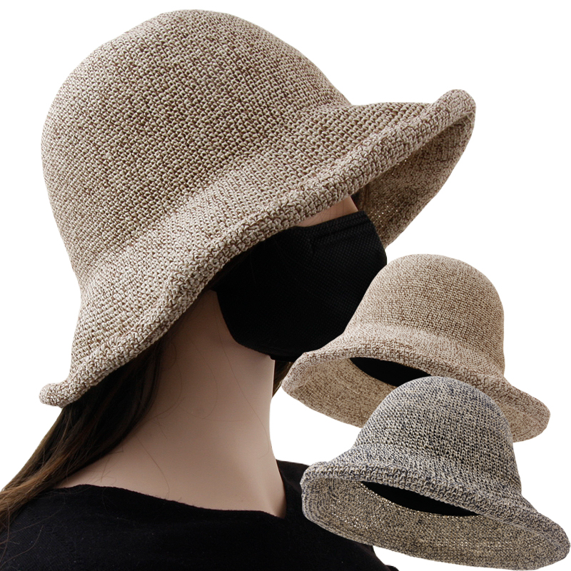 CAP-24224_여름 천연소재 밀짚 PAPER 여성 여자 벙거지 모자 햇빛차단 여행 버킷햇