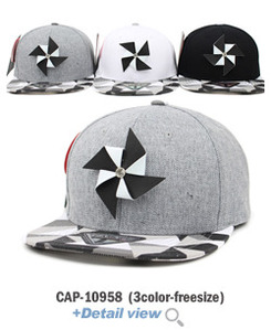 CAP-10958스냅백 힙합모자  페이퍼 바람개비 스냅백 