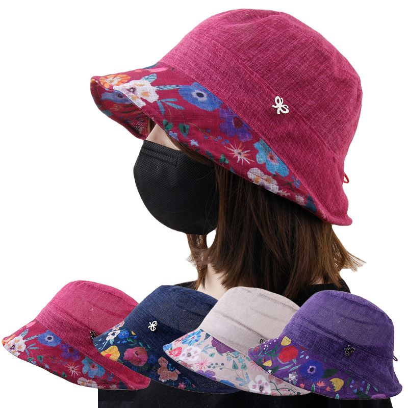 CAP-23508_중년여성 엄마 벙거지모자 버킷햇 산책 여행 봄 여름 모자
