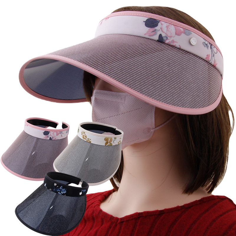 CAP-24101_여름 썬캡 모자 여자 썬바이져 햇빛차단 산책 여행 운동 챙모자