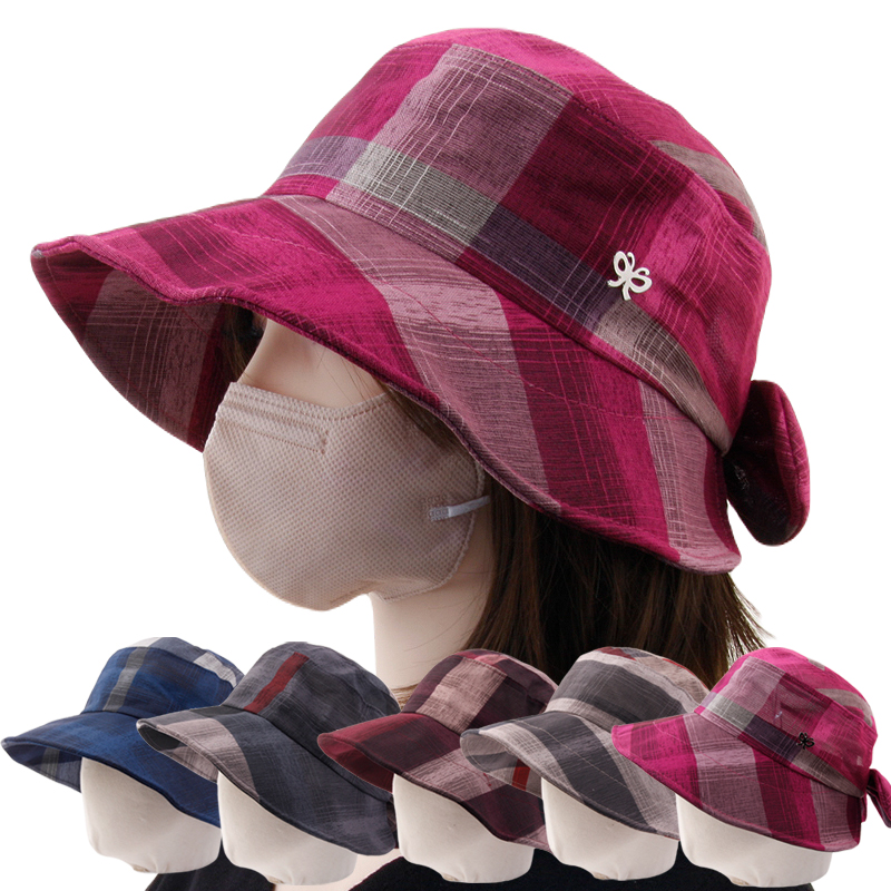 CAP-24012_중년여성 썬캡형 벙거지 모자 버킷햇 엄마 할머니 챙모자 산책 여행