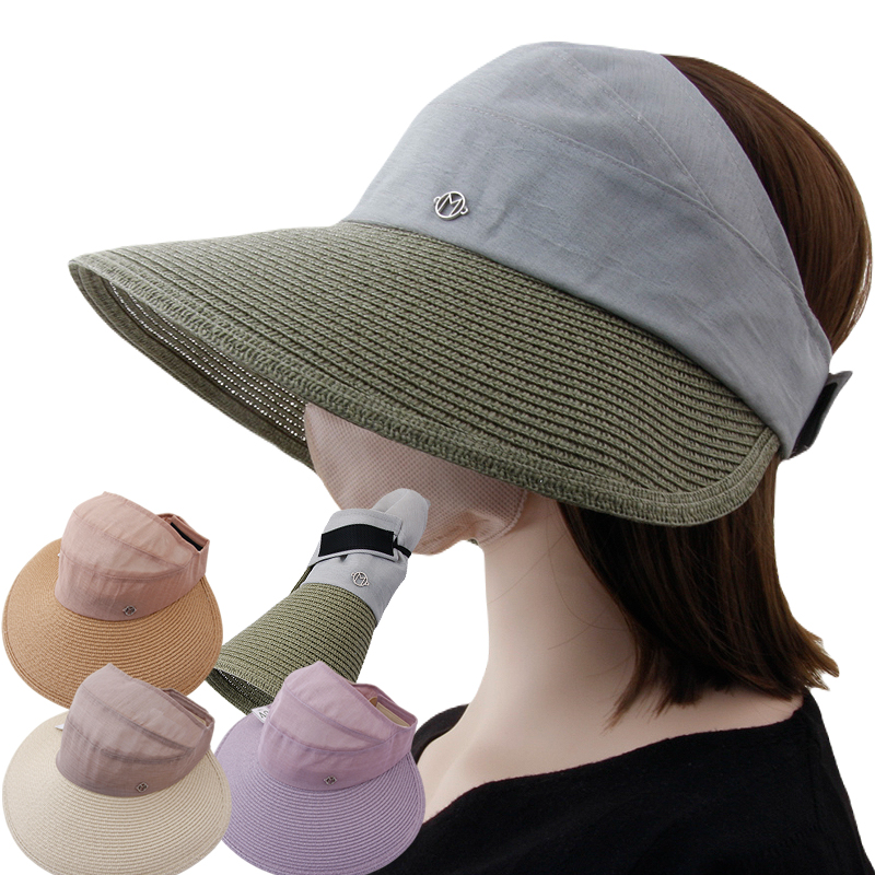 CAP-24153_여름 돌돌이 휴대가능 썬캡 햇빛차단 벙거지 모자 산책 여행