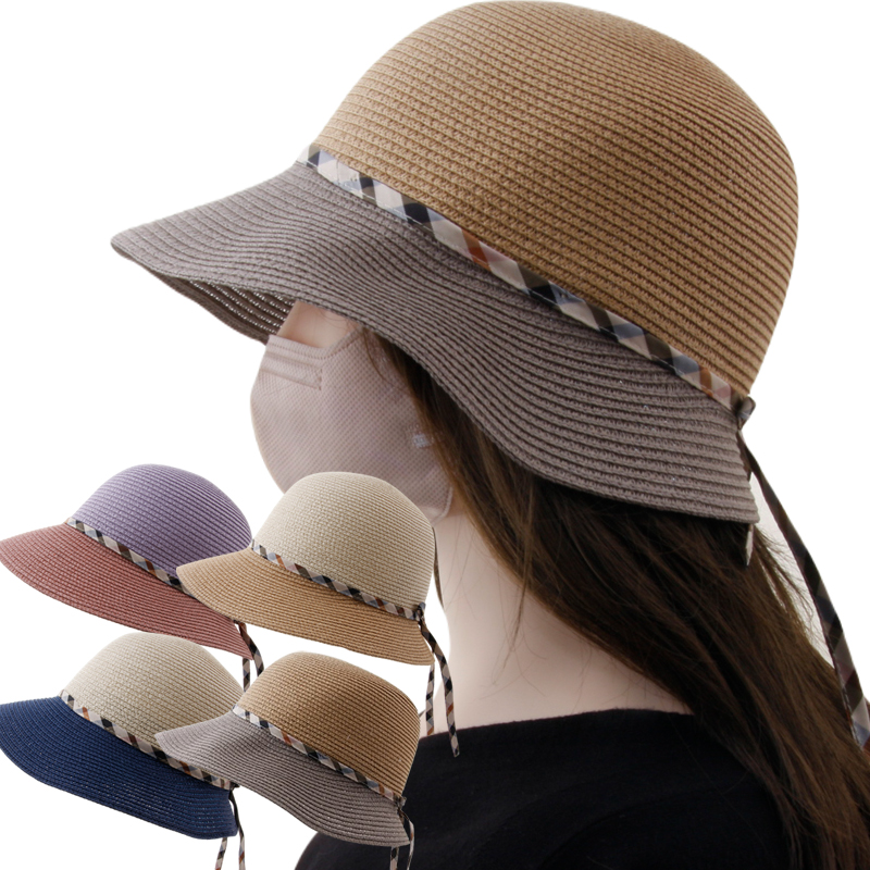 cap-24245_여름 밀짚 벙거지 모자 여성 여자 버킷햇 여행 산책 챙모자