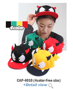 CAP-4010귀요미 악마 캐릭터 스냅백 모자!
